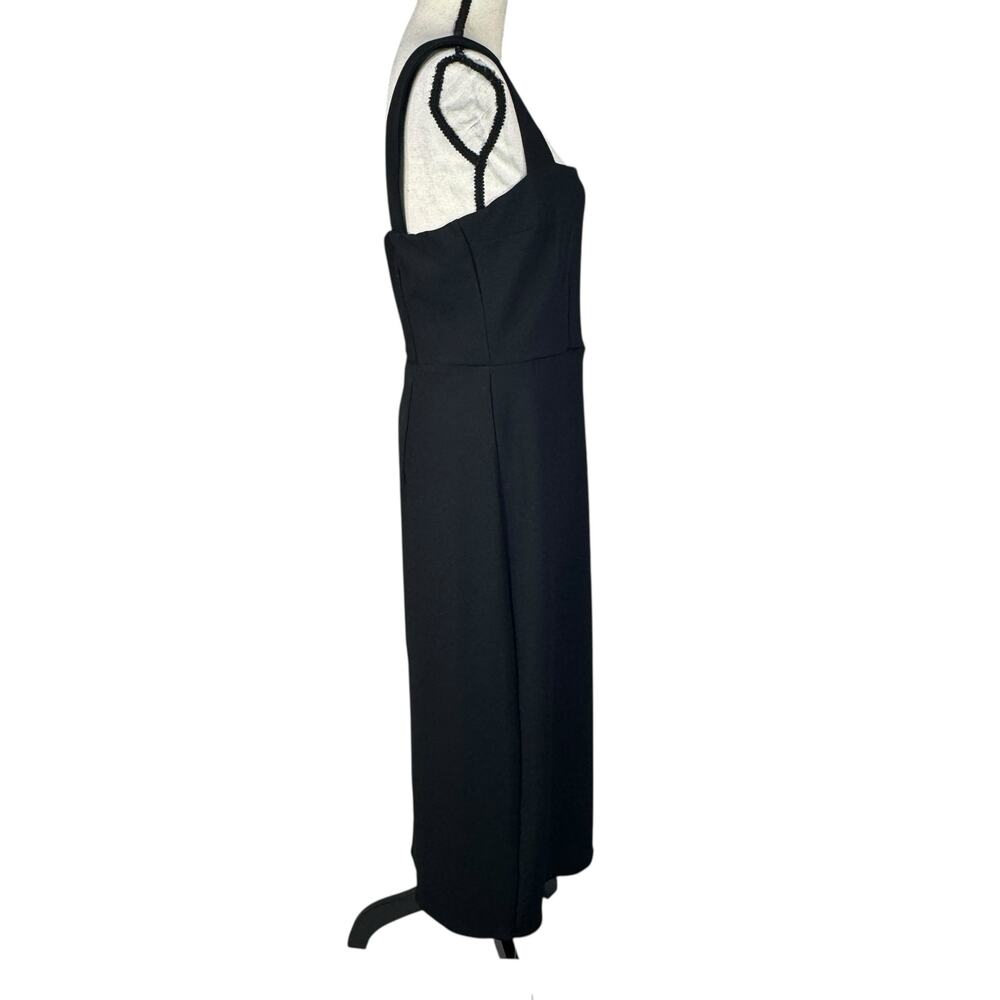 Abercrombie & Fitch Large Midi Dress Square Neck Stretch Empire Waist Sleeveless - Picture 4 of 14